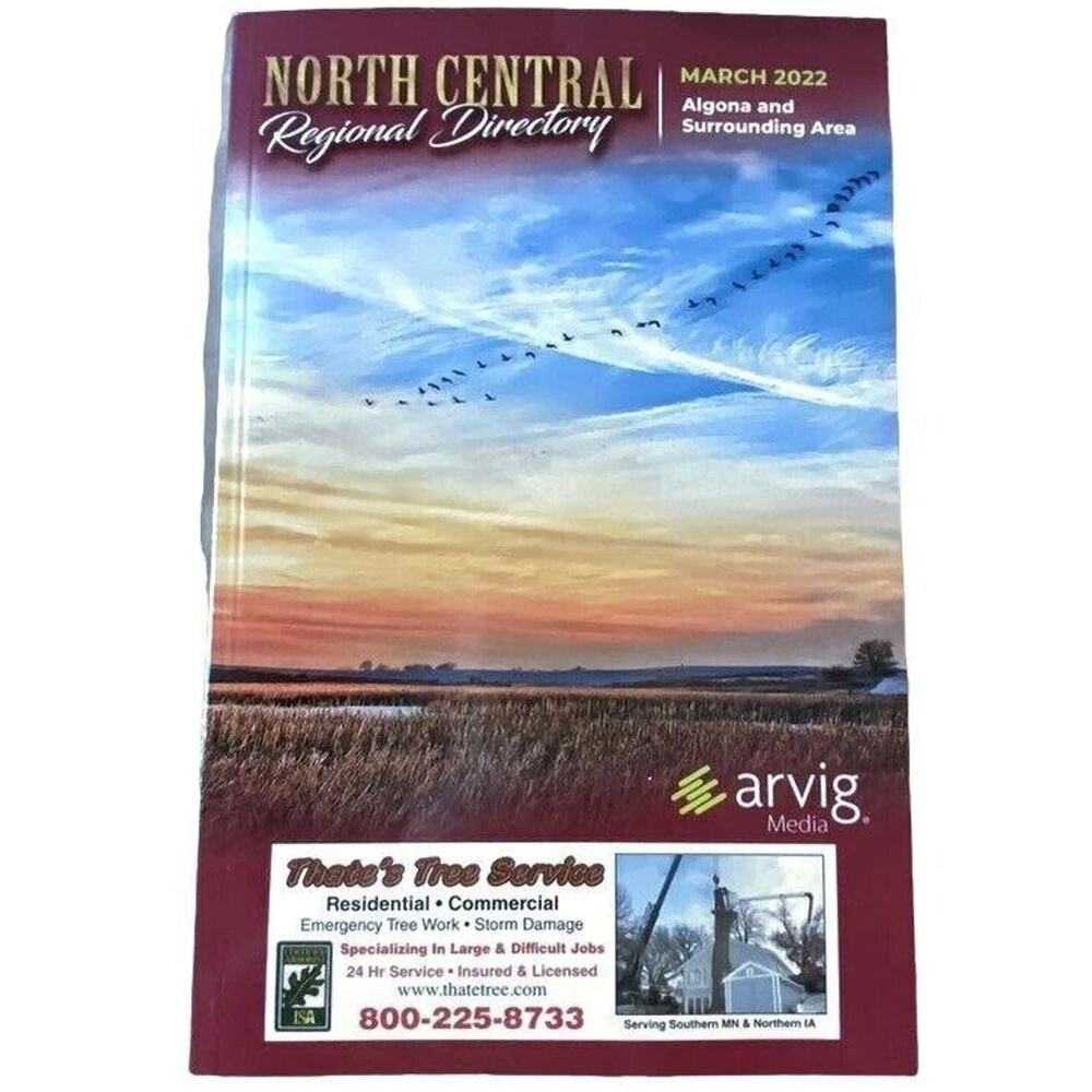 North Central Regional Directory March 2022 Ephemera Algona and Surrounding Area